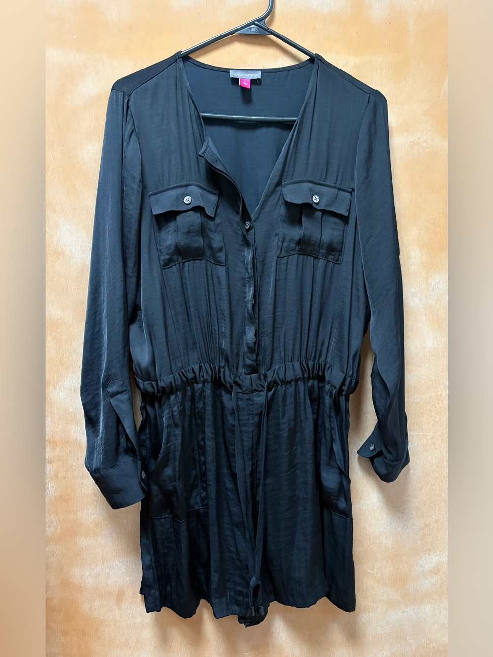 Vince Camuto long sleeve Romper